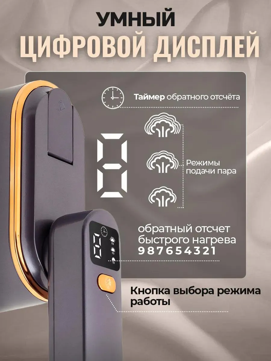 Утюг-Отпариватель ручной для одежды мощный