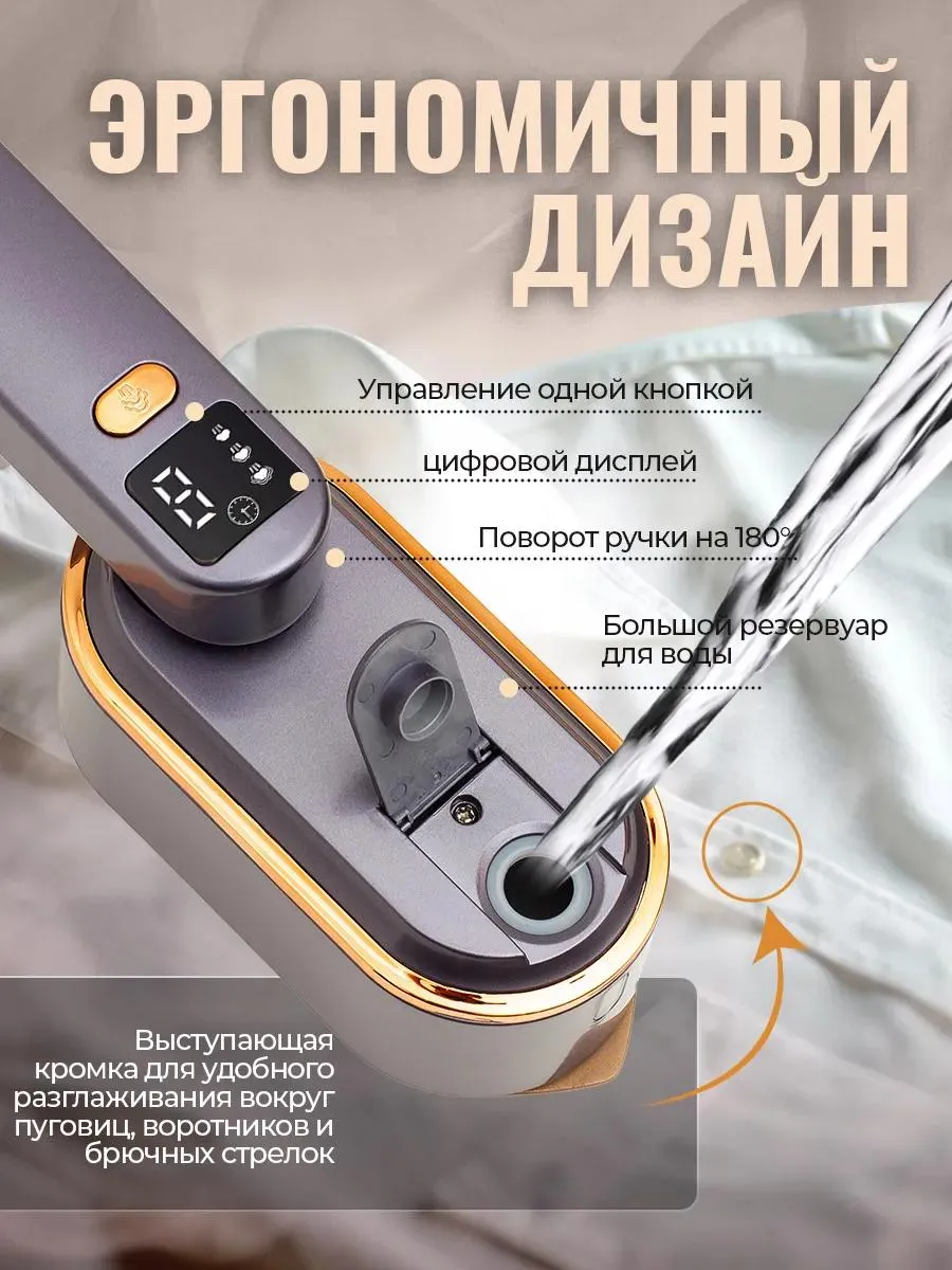 Утюг-Отпариватель ручной для одежды мощный