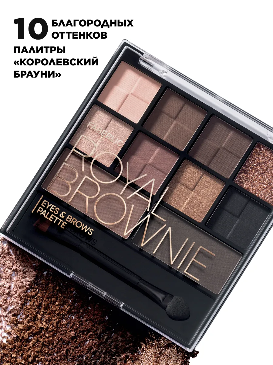 Тени для век и бровей палетка Royal Brownie