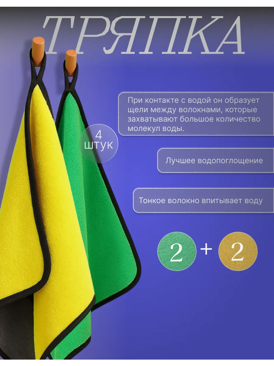 Салфетки для уборки, тряпки, кухонные полотенца