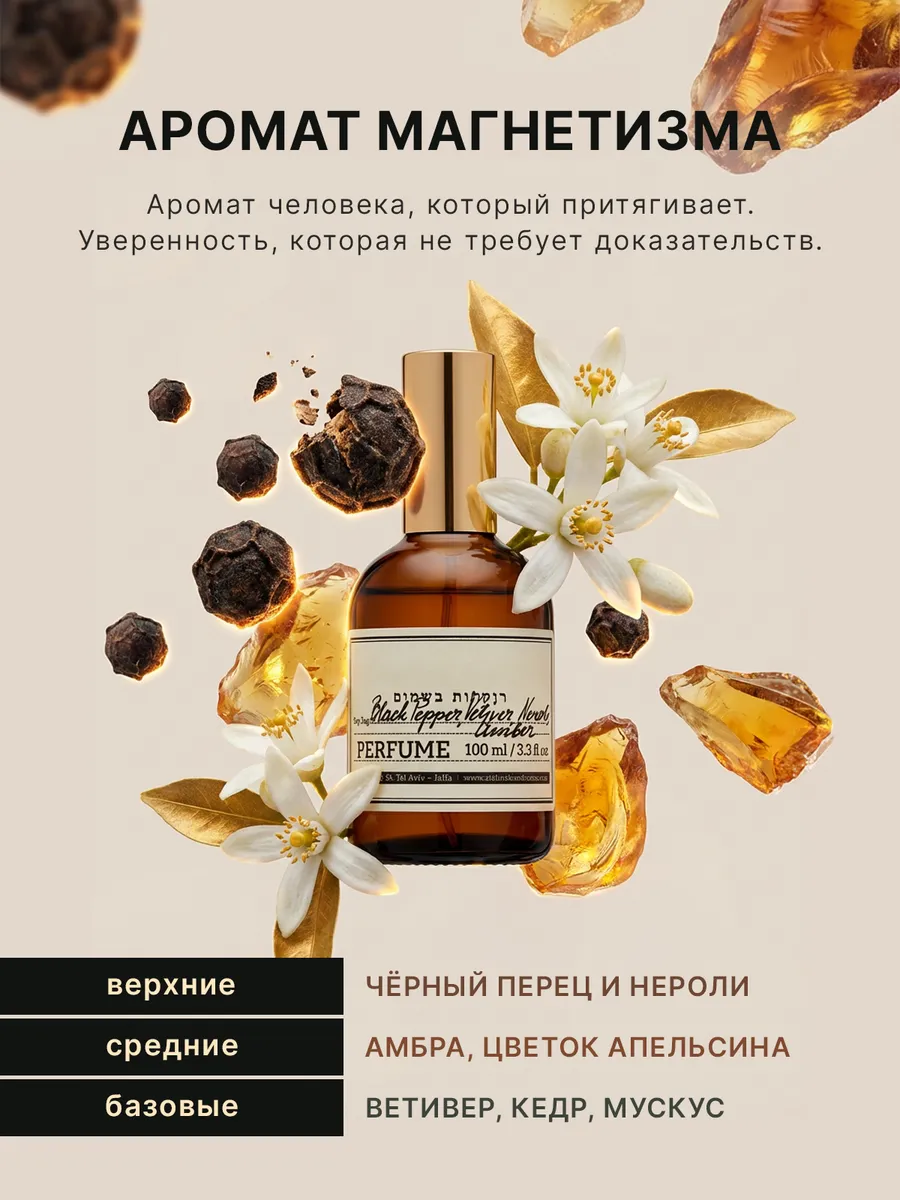 Гель для душа парфюмированный Black Pepper & Amber 750 мл